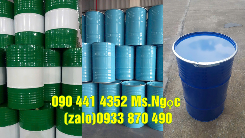 Thùng phuy sắt giá thấp, thùng phuy sắt đựng hóa chất xây dựng 
