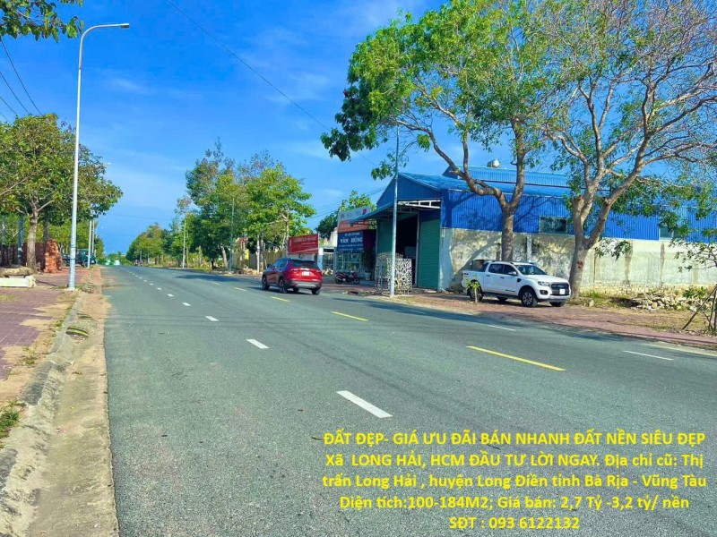 ĐẤT ĐẸP- GIÁ ƯU ĐÃI BÁN NHANH ĐẤT NỀN SIÊU ĐẸP Xã  LONG HẢI, HCM ĐẦU TƯ LỜI NGAY