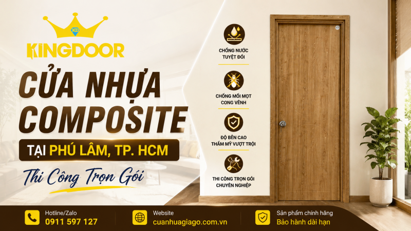 Cửa Nhựa Composite Tại Phú Lâm, TP. HCM | Thi Công Trọn Gói