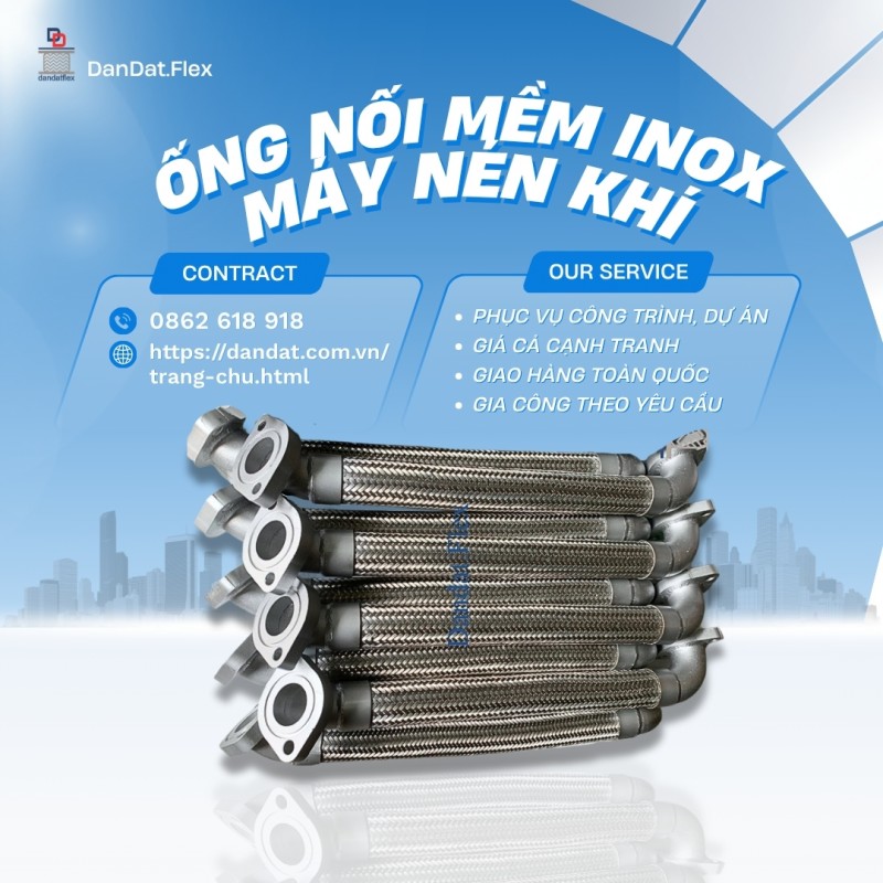 Ống Nối Mềm Inox Chịu Nhiệt – Giải Pháp Kết Nối An Toàn Cho Hệ Thống Công Nghiệp