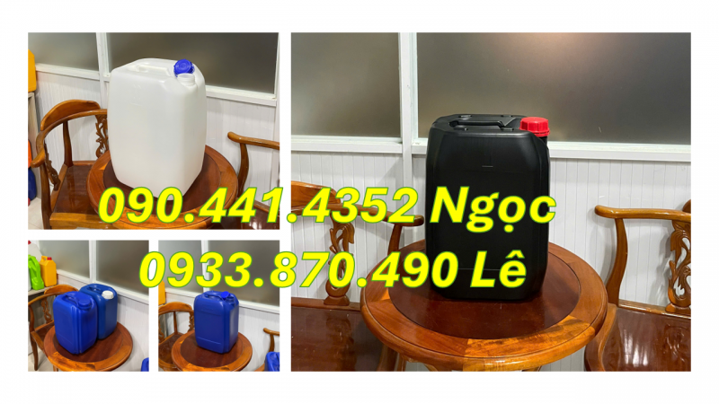 Thùng đựng xăng 25 lít, thùng dầu 25 lít, can dầu 25 lít vuông 
