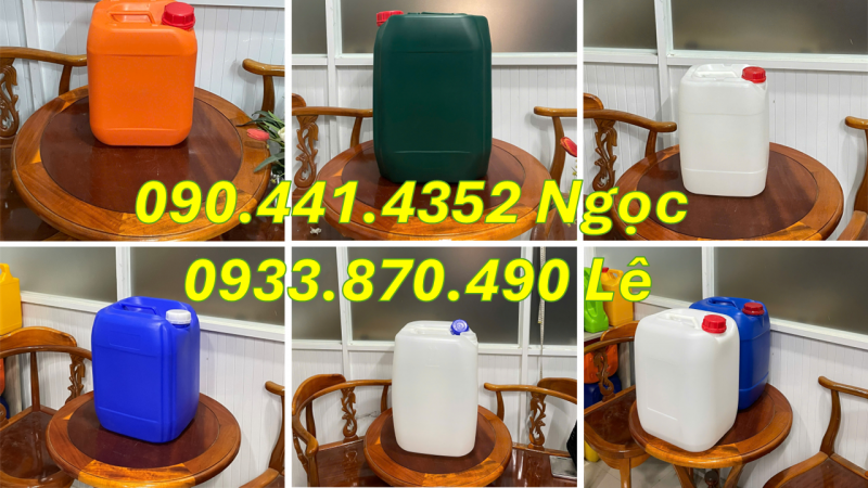 Thùng đựng xăng 25 lít, thùng dầu 25 lít, can dầu 25 lít vuông 