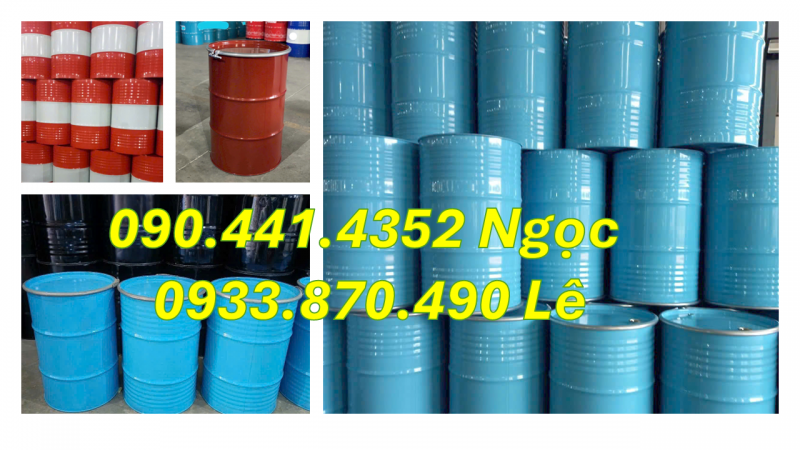 Kinh doanh thùng phuy sắt 220 lít, thùng phuy sắt tráng epoxy