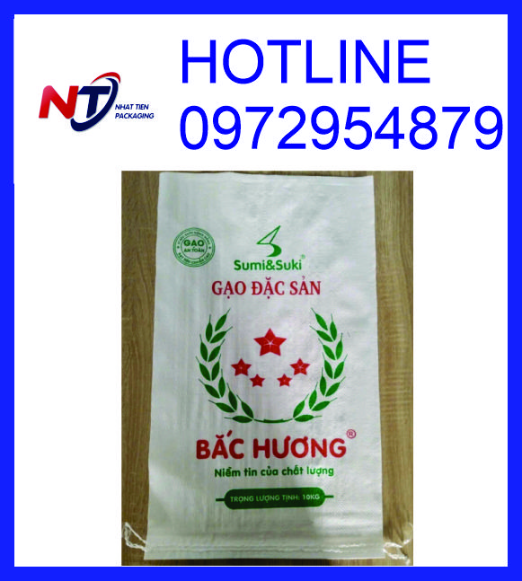 Cung cấp bao PP dệt đựng gạo 5kg, bao bì gạo 5kg PP dệt