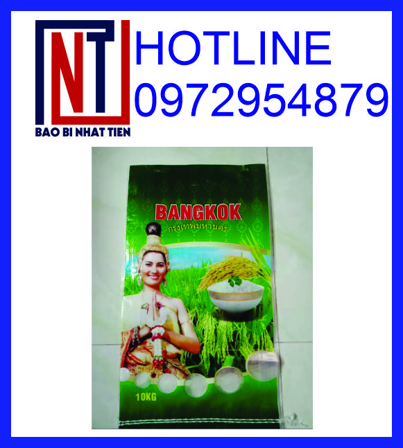 Cung cấp bao PP dệt đựng gạo 5kg, bao bì gạo 5kg PP dệt