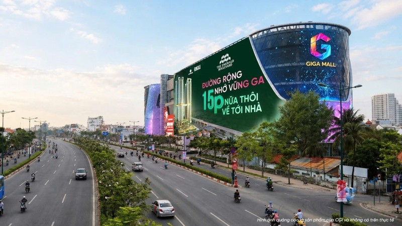 The Emerald Boulevard đang sở hữu lợi thế hiếm đón song hạ tầng mặt tiền quốc lộ 13.