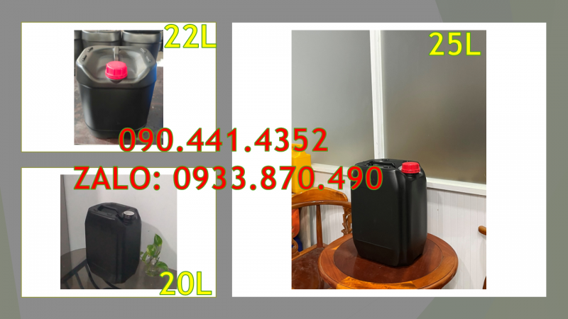 SX can nhựa 25 lít, can nhựa 20 lít thiết kế đa dạng, giá phải chăng theo yêu cầu 