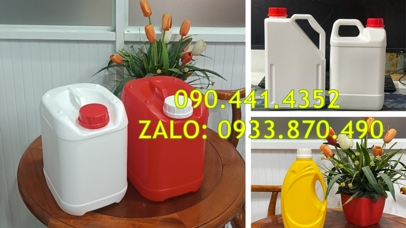 SX can nhựa 2 lít, can nhựa 1 lít, can nhựa 500ml đựng hóa chất tại TPHCM 