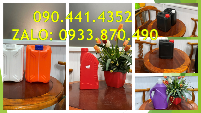 SX can nhựa 2 lít, can nhựa 1 lít, can nhựa 500ml đựng hóa chất tại TPHCM 