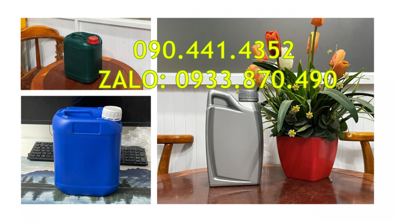 SX can nhựa 2 lít, can nhựa 1 lít, can nhựa 500ml đựng hóa chất tại TPHCM 