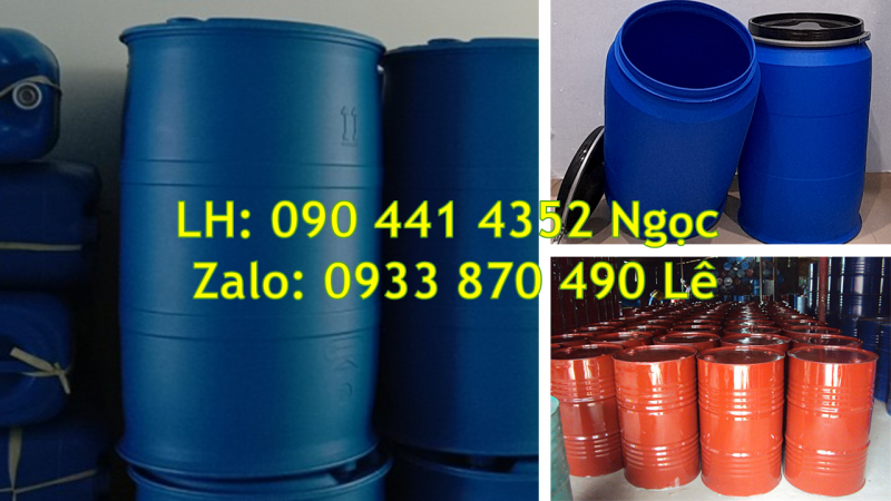 Xưởng tuyển thùng phuy nhựa cũ 220 lít đẹp, giá cạnh tranh tại TPHCM 
