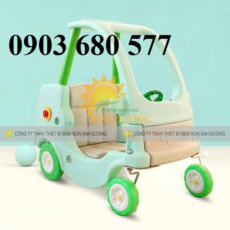 Xe chòi chân ô tô trẻ em cho trường mầm non, công viên, khu vui chơi