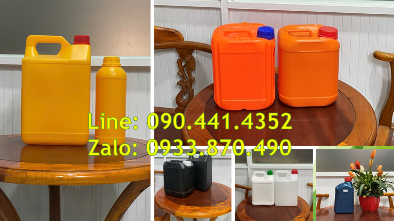 Can 1 lít có vạch chia, can nhựa 2 lít có vòi nhấn, can nhựa 5 lít đựng nước rửa chén 