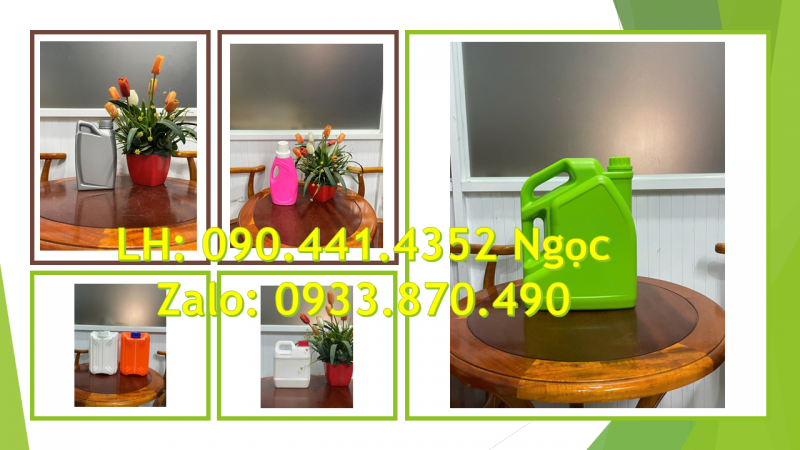 Can nhựa 500ml đựng nước cất, can nhựa 1 lít đựng chất khoáng, can 2 lít đựng mỹ phẩm 