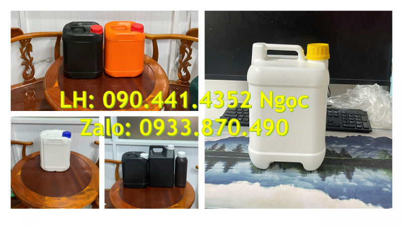 Can nhựa 500ml đựng nước cất, can nhựa 1 lít đựng chất khoáng, can 2 lít đựng mỹ phẩm 