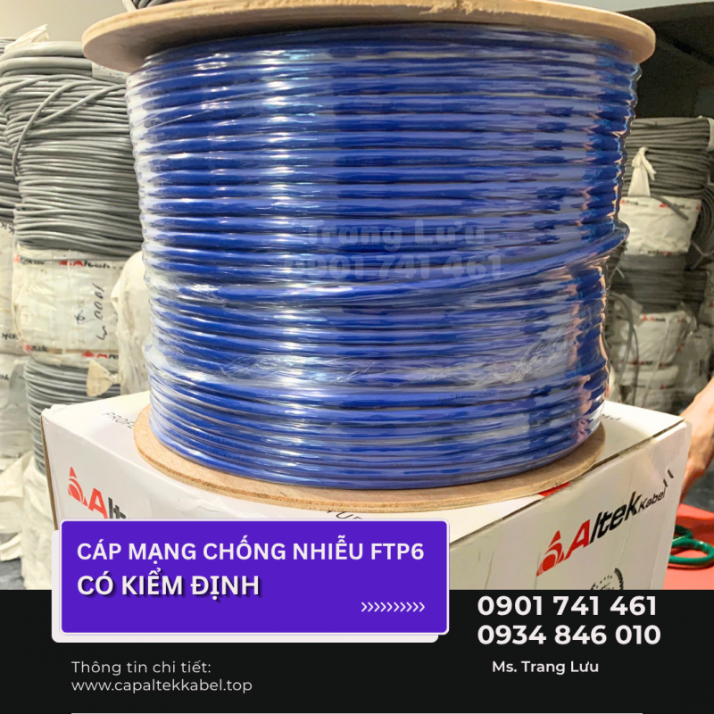 Cáp mạng chống nhiễu FTP6 Altek Kabel chính hãng tại Hà Nội, Đà Nẵng, Sài Gòn