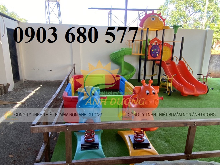 Thú nhún lò xo cho trẻ em mầm non vui chơi, vận động, giải trí