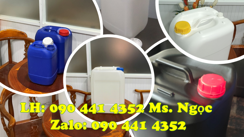 Mua can nhựa 25 lít tại Bình Chánh, thùng nhựa 30 lít đựng hóa chất tại Vĩnh Long