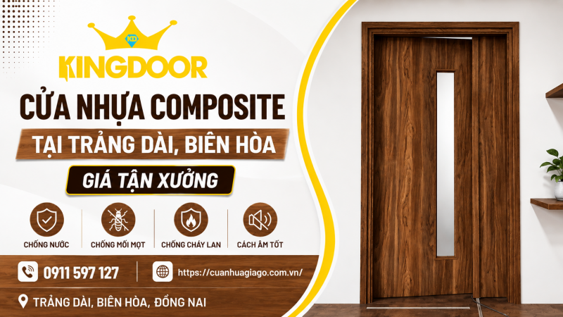 Cửa Nhựa Composite Tại Trảng Dài, Biên Hòa | Giá Tận Xưởng