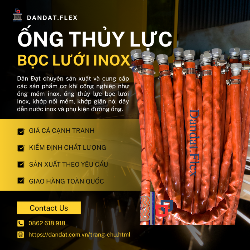 Ống Thủy Lực Bọc Lưới Inox Và Các Dòng Ống Kim Loại Chịu Áp Lực Cao Được Ưa Chuộng Hiện Nay