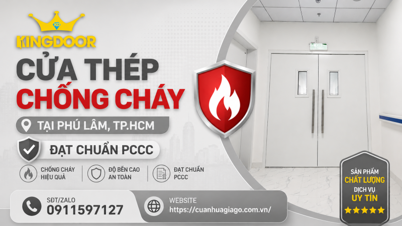 Cửa Thép Chống Cháy Tại Phú Lâm, TP.HCM | Đạt Chuẩn PCCC