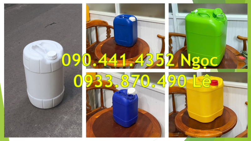 Báo giá can nhựa 20 lít, can nhựa 25 lít, can nhựa 30 lít công nghiệp tại TPHCM 