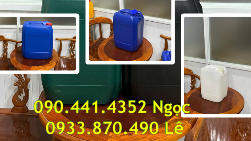 Báo giá can nhựa 20 lít, can nhựa 25 lít, can nhựa 30 lít công nghiệp tại TPHCM 
