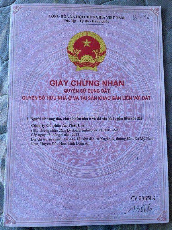 ĐẤT CHÍNH CHỦ - GIÁ TỐT Tại 22, Xã Mỹ Hạnh Nam, Huyện Đức Hòa, Long An