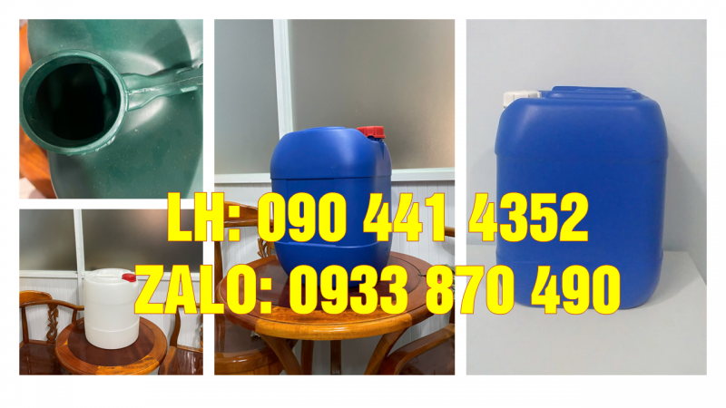 Can nhựa 24 lít đựng chất phụ trợ cho sơn, can nhựa 25 lít đựng thành phần tẩy trắng 