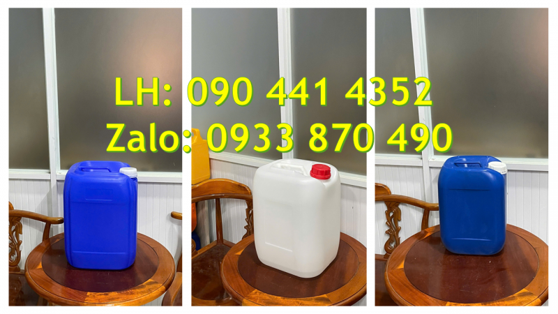 Can nhựa 24 lít đựng dầu khí, can nhựa 25 lít có xuất khẩu hóa chất được không? 