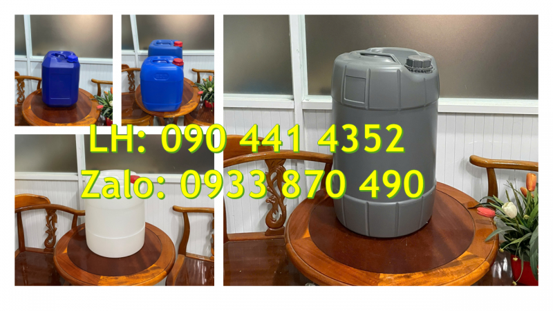 Can nhựa 24 lít đựng dầu khí, can nhựa 25 lít có xuất khẩu hóa chất được không? 