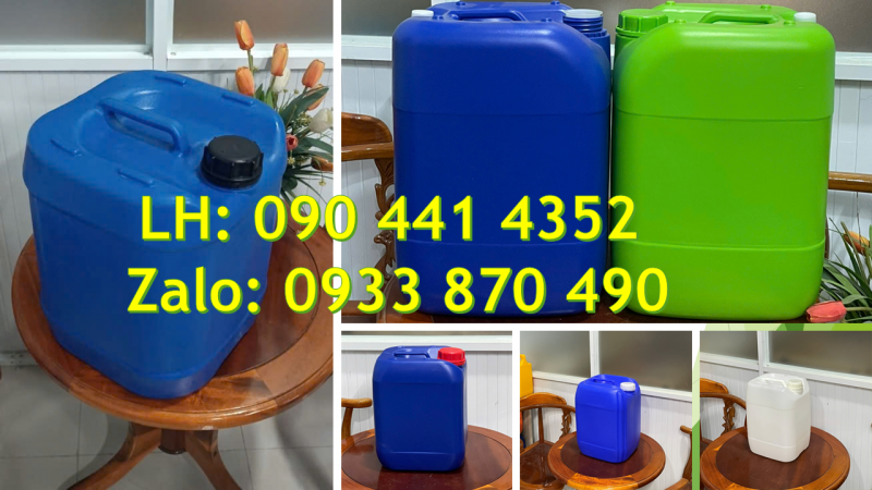Gía can nhựa 25 lít dày đựng hóa chất, can nhựa 20 lít dày bao nhiêu đựng được hóa chất