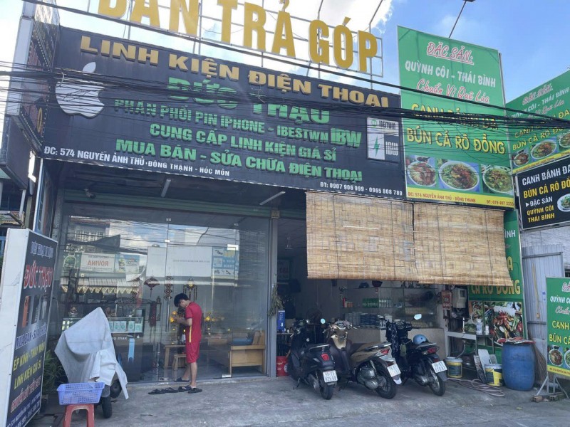 Quận 12 , CHỐT NHANH, NHƯỢNG QUÁN ĂN MB DTSD : 9m x 20m , GIÁ SANG CHỈ : 148 tr , MB giá thuê chỉ