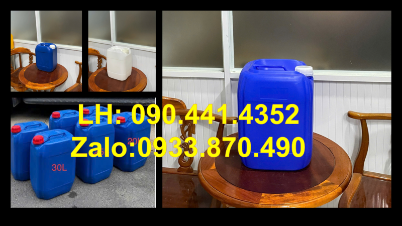 Can 25 lít đựng thực phẩm, can nhựa 20 lít đựng hóa chất, can nhựa vuông 10 lít 
