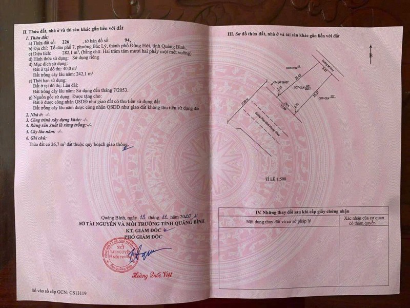 ĐẤT ĐẸP- GIÁ TỐT BÁN NHANH LÔ ĐẤT ĐẦU TƯ LÀ SINH LỜI TẠI phường Đồng Thuận, tp Quảng Trị ( Quảng