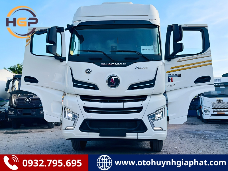 XE ĐẦU KÉO SHACMAN X6000 460HP ĐỘNG CƠ CUMMINS