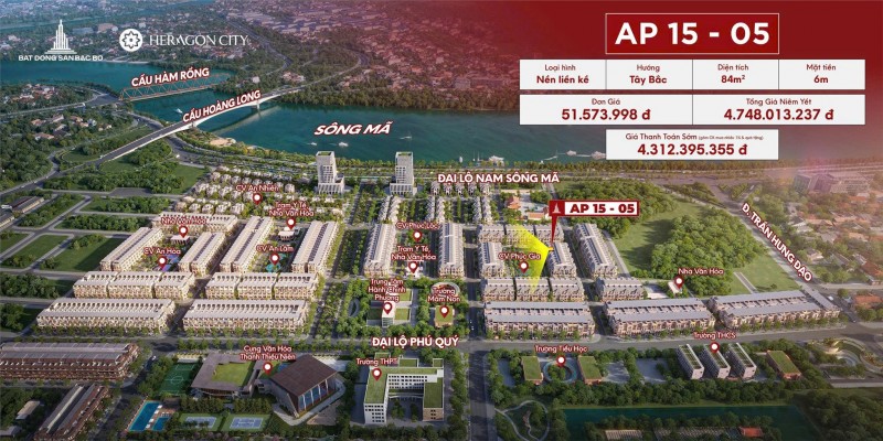 HERAGON CITY – NAM NGẠN. GIÁ ĐỢT 1. ĐẤT NỘI ĐÔ CUỐI CÙNG.