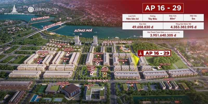 HERAGON CITY – NAM NGẠN. GIÁ ĐỢT 1. ĐẤT NỘI ĐÔ CUỐI CÙNG.