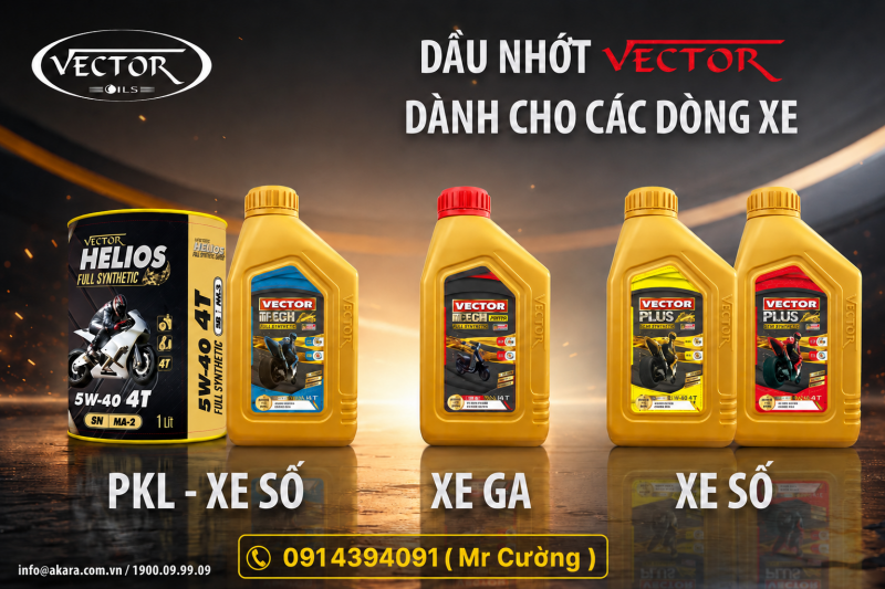 Tìm đại lý, nhà phân phối độc quyền nhớt VECTOR tại Bến Tre