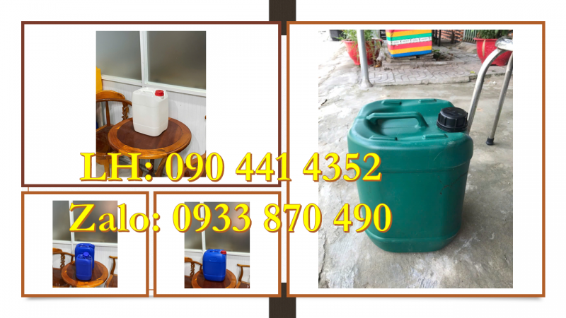 Can nhựa 20 lít đựng dầu ăn, can nhựa 10 lít đựng nước đường 