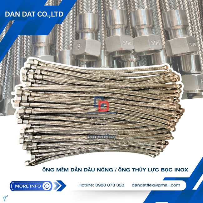 Khớp nối mềm kết nối ren trong, khớp nối mềm nối ren, khớp nối mềm rắc co inox (ron/côn)