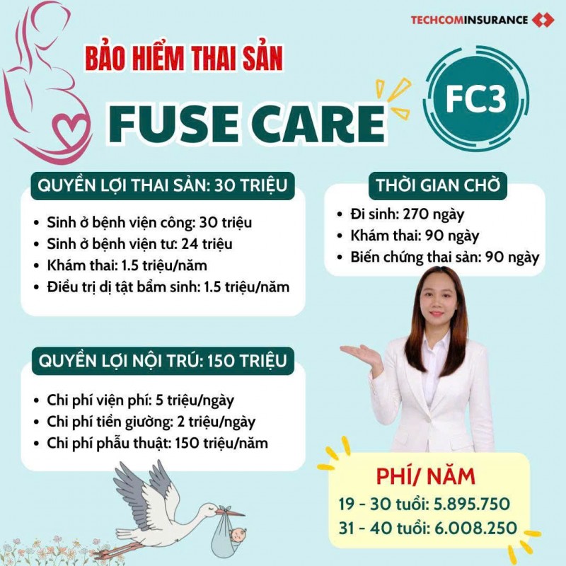 Tìm nhân viên tư vấn bảo hiểm thai sản rời không kèm nhân thọ tại Tây Ninh