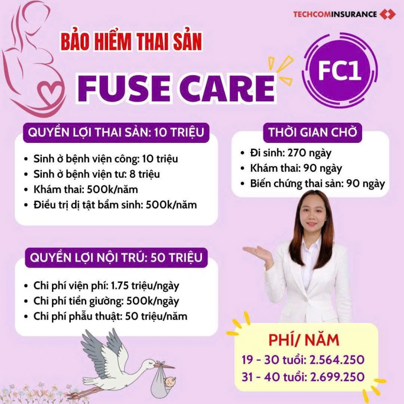 Tìm nhân viên tư vấn bảo hiểm thai sản rời không kèm nhân thọ tại Tây Ninh