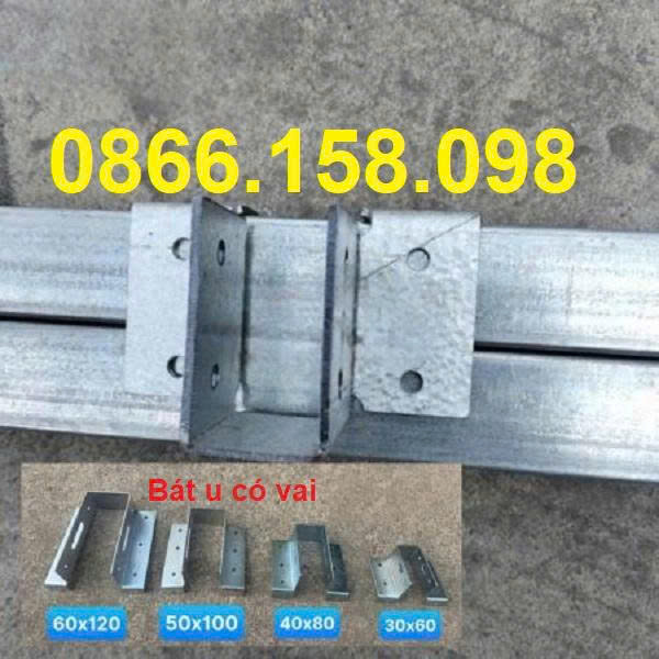  Bát U xà gồ 30x60mm, 40x80mm và 50x100mm khác nhau như thế nào?