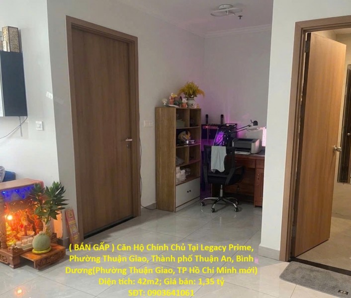 ( BÁN GẤP ) Căn Hộ Chính Chủ Tại Legacy Prime, Phường Thuận Giao, Thành phố Thuận An, Bình Dương