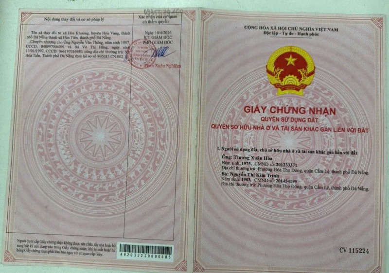 ĐẤT ĐẸP - GIÁ ĐẦU TƯ - CẦN BÁN ĐẤT 2 MẶT TIỀN – Khu tái định cư Hòa Khương, Hòa Vang, TP.Đà Nẵng