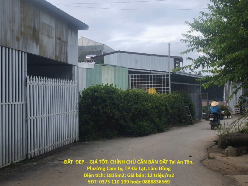 ĐẤT  ĐẸP – GIÁ TỐT- CHÍNH CHỦ CẦN BÁN ĐẤT Tại An Tôn, Phường Cam Ly, TP Đà Lạt, Lâm Đồng