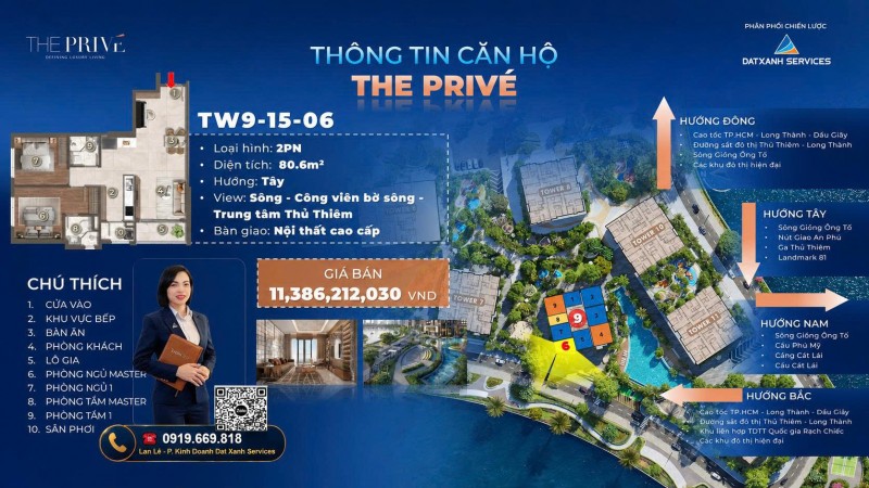 BÁN CĂN 2PN VIEW SÔNG ĐẸP THE PRIVÉ – CHỈ 10% KÝ HĐMB TRỰC TIẾP PHÒNG KINH DOANH CHỦ ĐẦU TƯ