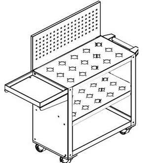 Kệ để chuôi giao  BT40 , Xe đẩy BT50, Xe đựng chui dao tiên BT30, BT40, Xe để chui giao tiện BT30, X