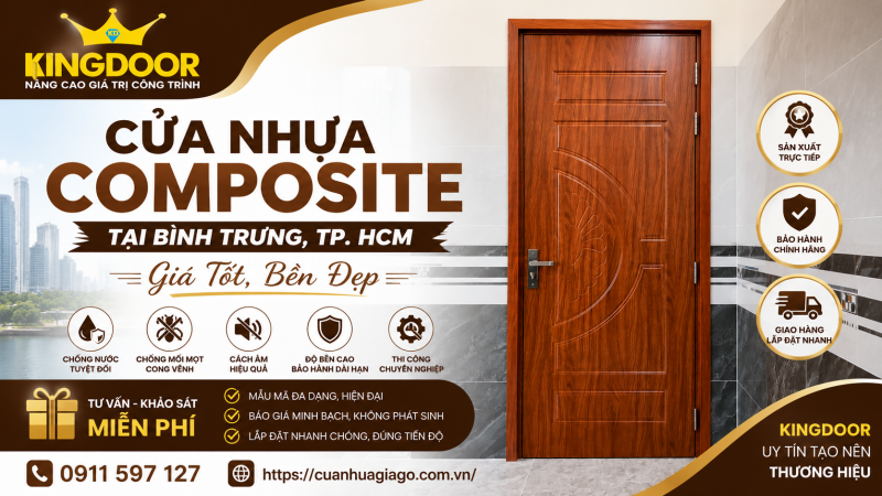 Cửa Nhựa Composite Tại Bình Trưng, TP. HCM | Giá Tốt, Bền Đẹp
